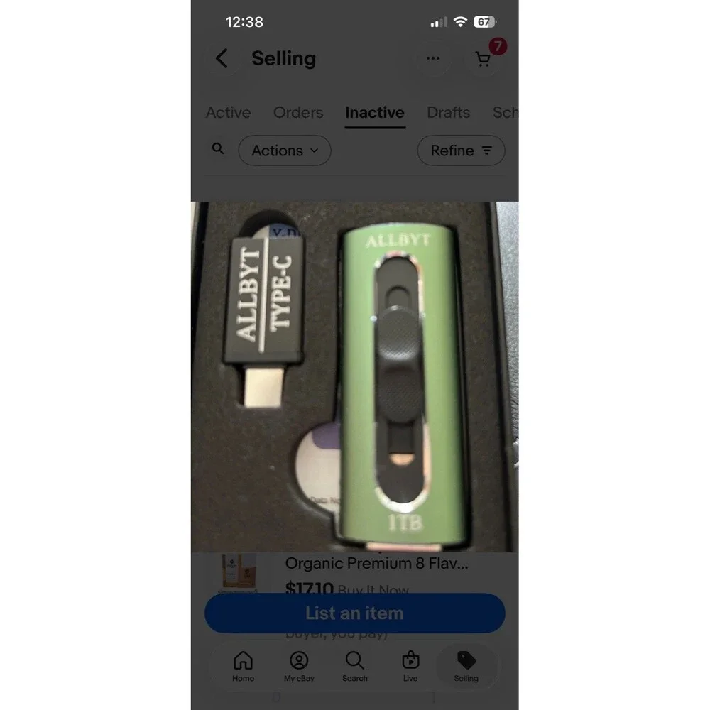 1TB iPhone Flash Drive USB 3.0 Memory Stick iPad Android Computer Green